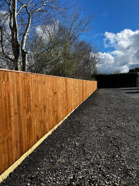 Timber boundary fencing